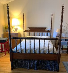 Four Poster Jenny Lind Spindle/Bobbin/Spool Bed Frame