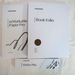 Remarkable- Paper Pro, Book Folio, Marker Plus