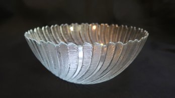 Arcoroc Glass Serving Bowl SEA BREEZE Swirl