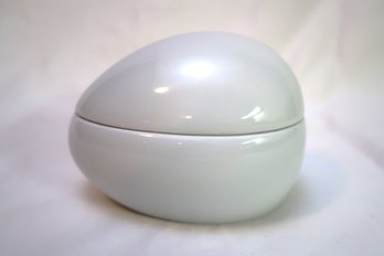 Vintage Limoges France Egg Shaped Box