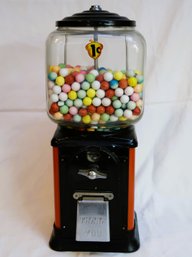 Original 1950s 1 Cent Gumball Machine