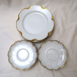 Theodore Haviland Gold Trim China Mixed Lot
