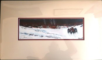 Artist's Proof 'Winter's First Snow' By Ed Posa