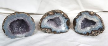 3 Crystal Filled Geodes