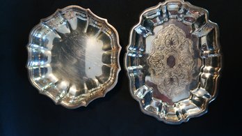 Two Silverplate Trays