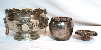 Silverplate Flower Holders