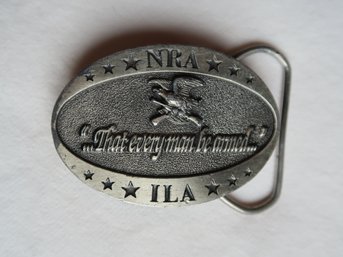 NRA Belt Buckle 'That Every Man Be Armed'