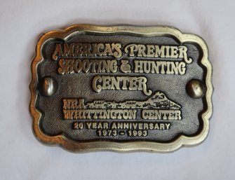 Whittington Center America's Premier Belt Buckle