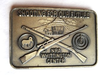 NRA Whittington Center Shooting For Our Future Belt Buckle