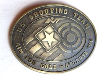 US Shooting Team Aim For The Gold Belt Buckle