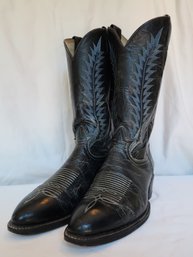 Tony Lama Black Western Boots 6910 Men's Size 9D