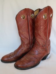 Tony Lama Western Boots Red/Brown M6191 Men's Size 9D