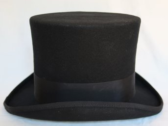 Black Felt Wool Top Hat