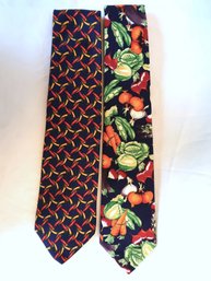 Land's End Cotton Vegetable Ties - 2