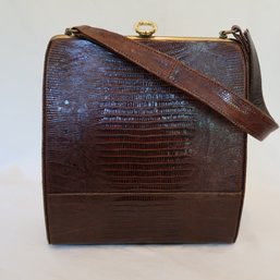 Lizard Skin Pocketbook Purse By Escort