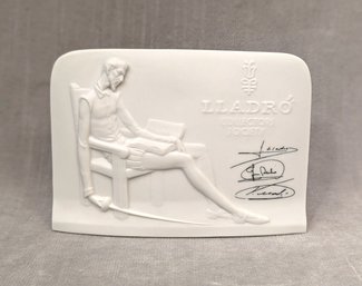 Lladro Spain Vtg Collectors Society 1985 Don Quixote Porcelain Plaque