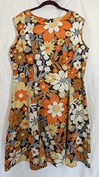 Floral Cotton Dress, Vintage