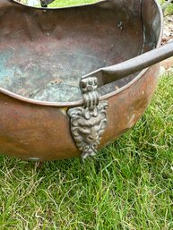 Antique Brass Coal Bucket