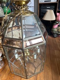 MCM Glass Chandelier