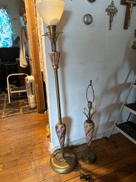 MCM Floor Lamp And Desk Lamp Set