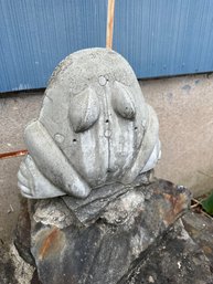 Lot Of Small Concrete Animals Turtles Frog Dog