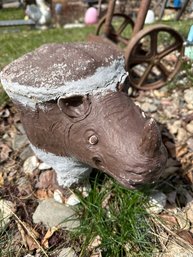 Cast Concrete Rhino