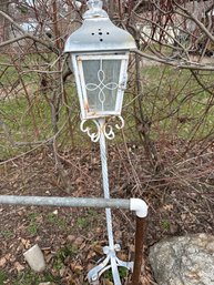 Metal Lantern On Base
