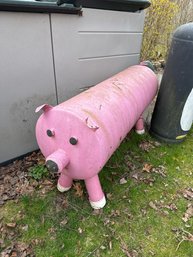 Large Metal Pig Statue