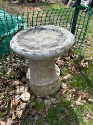 Cast Concrete Bird Bath