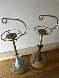 MCM Ash Tray Pair Metal Ceramic