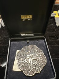 Ortak Scotland Sterling Celtic Talisman Pin