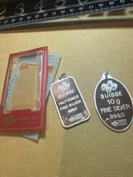Pamp Suisse 999 Silver Bar Charms