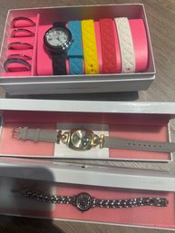 Lot Of 3 Isaac Mizrahi Live Watches
