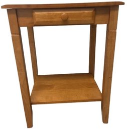 Wooden Nightstand - 24' Tall