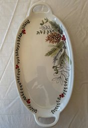 Tag Winter Platter - 16.5x8.5in, Made In China