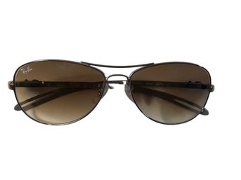 Ray-Ban RB8301 Aviator Carbon Fiber Sunglasses With Brown Gradient Lenses