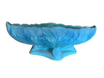 Van Briggle Colo Spgs Blue Pottery Footed Bowl