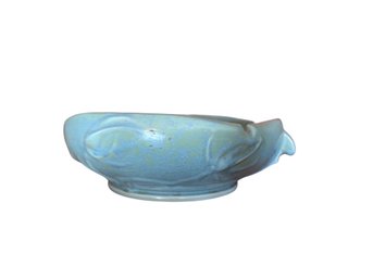 Roseville 344-8 Blue Ceramic Bowl