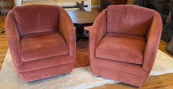 Room & Board Upholstered Swivel Chairs