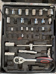 Socket Wrench Set In Metal Carrying Case