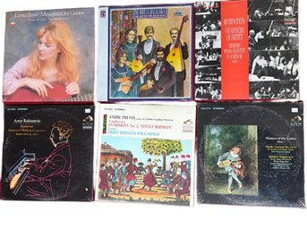 Arthur Rubinstein Performing Fauré And Chopin Works On RCA Victor, Liona Boyd’s ‘Miniatures For Guitar,’ A Collection Titled ‘Masters Of The Guitar,’ Tchaikovsky’s Symphony No. 2