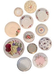 Decorative China Saucers By Paragon, Homco, And Others