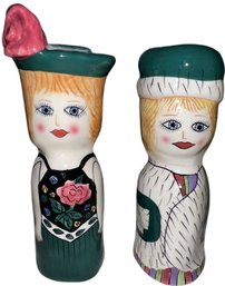 Casa Lady Salt & Pepper Shakers- 6in Tall