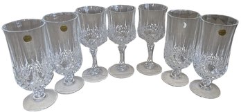 (7) Cristal D' Arques Genuine Lead Crystal Glass - 7.5in