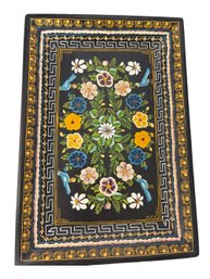 Tray With Birds Flowers Design - 18' Long