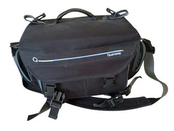 Quantaray Black Camera Bag: Multi-Compartment Travel Case, Size: 13.5 Inches Length