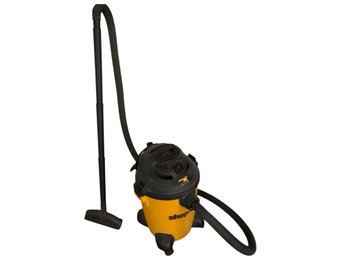 Shop-Vac Wet/Dry Vacuum Cleaner: Heavy-Duty Utility Model, Yellow With Black Attachments