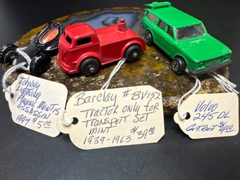 1997 Johnny Lightning Playing Mantis Assassin, 1939 - 1963 Barclay BV152 Tractor Only, Volvo 245 DL, Toy Cars