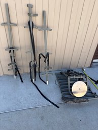 Drywall Stilts Lot: 3-Piece Set, Adjustable Metal F