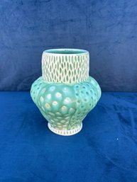 'egg' Green Glaze Art Pottery Vase - 6'H